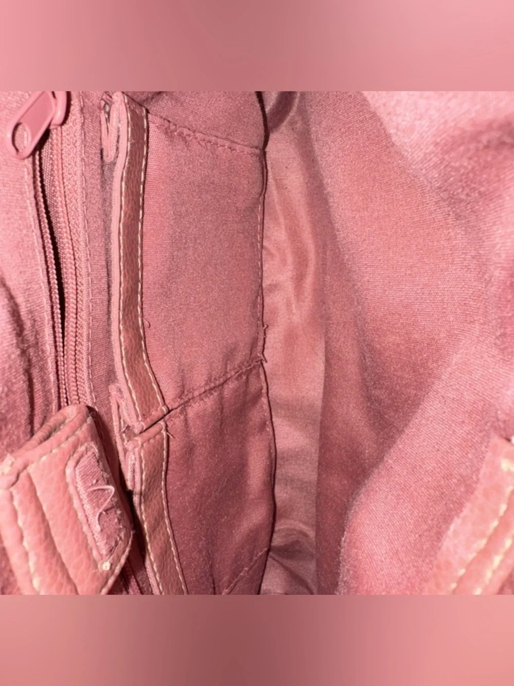 Rosetti Shoulder Bag Dusty Rose Pink Silver Accents Flawed